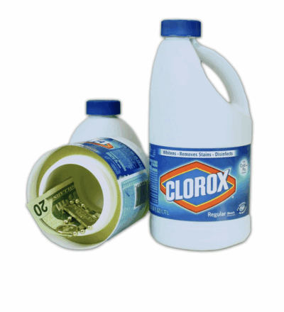 Clorox Bleach Bottle Stasher